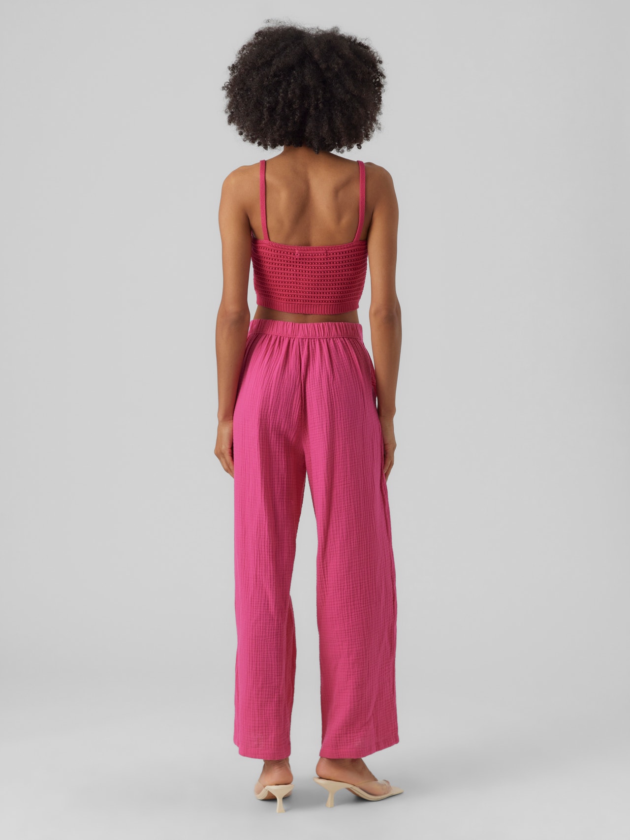 Vero Moda VMNATALI Pantalones -Pink Yarrow - 10283132