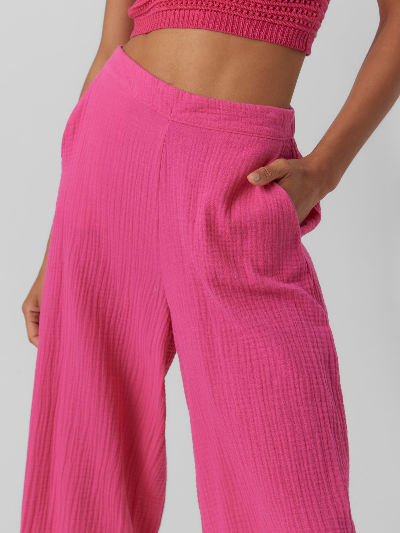 Vero Moda VMNATALI Bukser -Pink Yarrow - 10283132