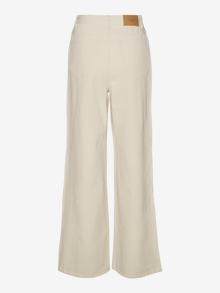Vero Moda VMKATHY Super high rise Wide Leg Fit Jeans -Ecru - 10283427
