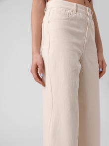 Vero Moda VMKATHY Super high rise Wide Leg Fit Jeans -Ecru - 10283427