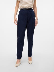 Vero Moda VMFLASHINO Mittlere Taille Chino Hose -Navy Blazer - 10283542