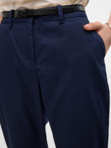 Vero Moda VMFLASHINO Mittlere Taille Chino Hose -Navy Blazer - 10283542
