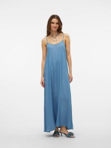 Vero Moda VMHARPER Lang kjole -Medium Blue Denim - 10283677