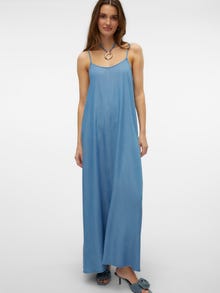 Vero Moda VMHARPER Long dress -Medium Blue Denim - 10283677