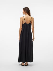 Vero Moda VMHARPER Langes Kleid -Black Denim - 10283677