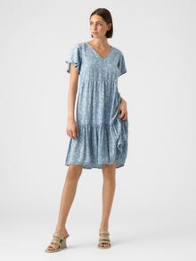 Vero Moda VMHARPER Short dress -Light Blue Denim - 10283682