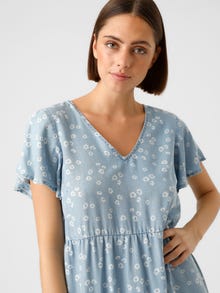 Vero Moda VMHARPER Short dress -Light Blue Denim - 10283682