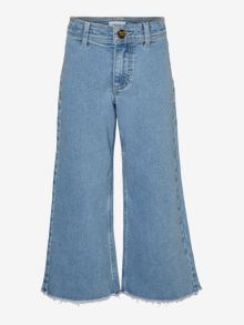 Vero Moda VMVIOLA Mid Rise Weit geschnitten Jeans -Light Blue Denim - 10283683
