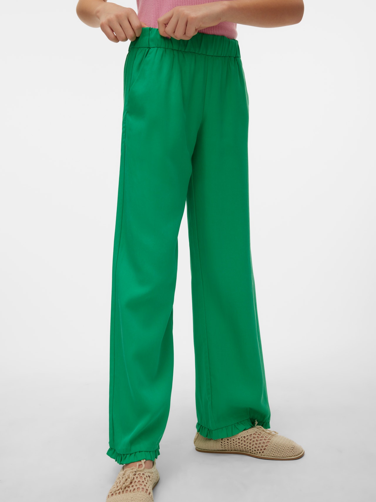 Vero Moda VMHARPER Trousers -Bright Green - 10283853