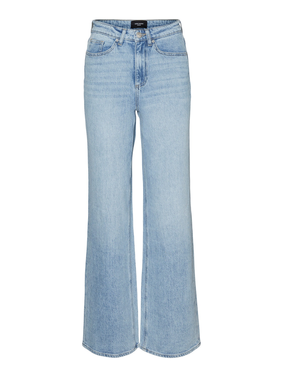 Vero Moda VMTESSA High rise Wide fit Jeans -Light Blue Denim - 10283858