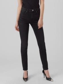 Vero Moda VMSOPHIA Hög midja Skinny Fit Jeans -Black Denim - 10284115