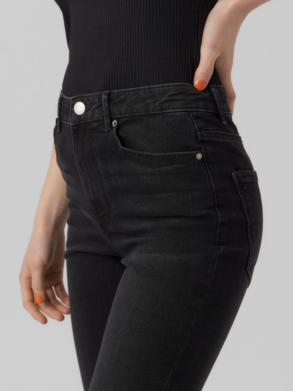 Vero Moda VMSOPHIA Skinny Fit Jeans -Black Denim - 10284115