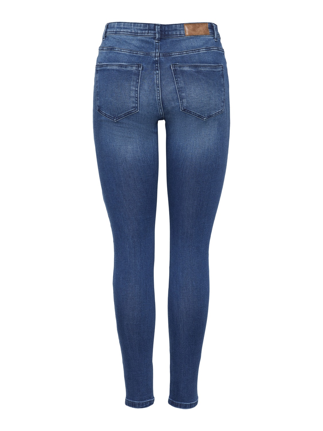 Vero Moda VMTANYA Hohe Taille Skinny Fit Jeans -Dark Blue Denim - 10284172
