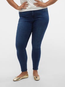 Vero Moda VMTANYA High rise Skinny Fit Jeans -Dark Blue Denim - 10284172