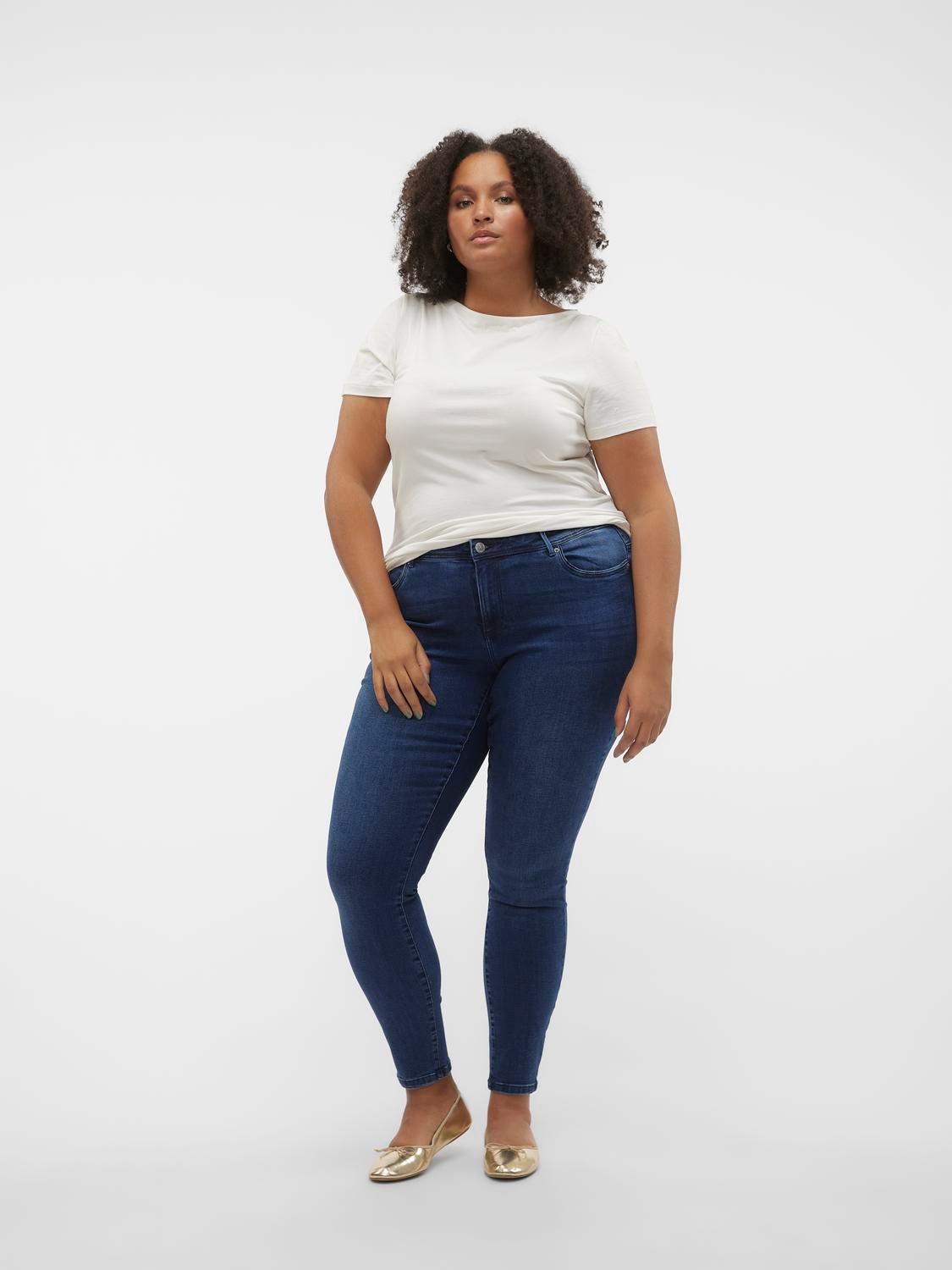 VMTANYA Hohe Taille Skinny Fit Jeans