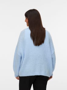 Vero Moda VMMAYBE Úpletový sveter -Cashmere Blue - 10284287