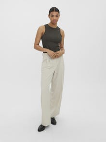 Vero Moda VMTROIAN Cintura media Pantalones -Silver Lining - 10284343