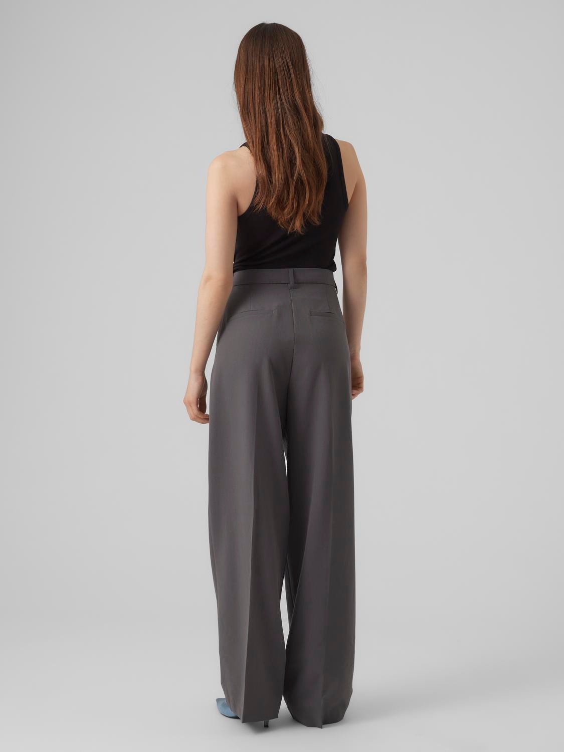 Vero Moda VMTROIAN Taille moyenne Pantalons -Grey Pinstripe - 10284343