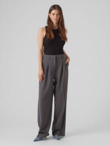 Vero Moda VMTROIAN Taille moyenne Pantalons -Grey Pinstripe - 10284343