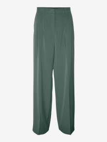 Vero Moda VMTROIAN Mid waist Broek -Dark Forest - 10284343
