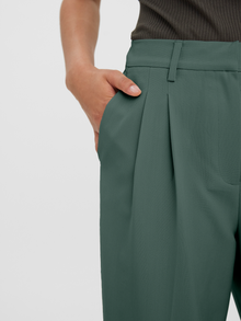 Vero Moda VMTROIAN Mid waist Broek -Dark Forest - 10284343