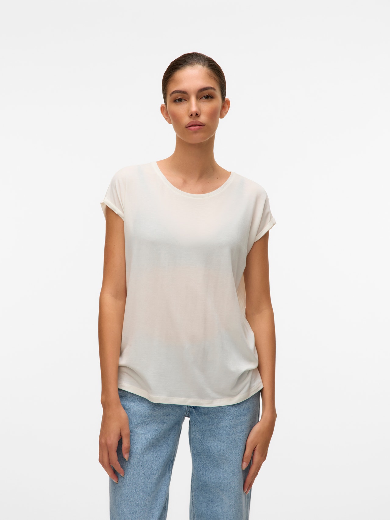 Vero Moda VMAVA T-Shirt -Snow White - 10284468