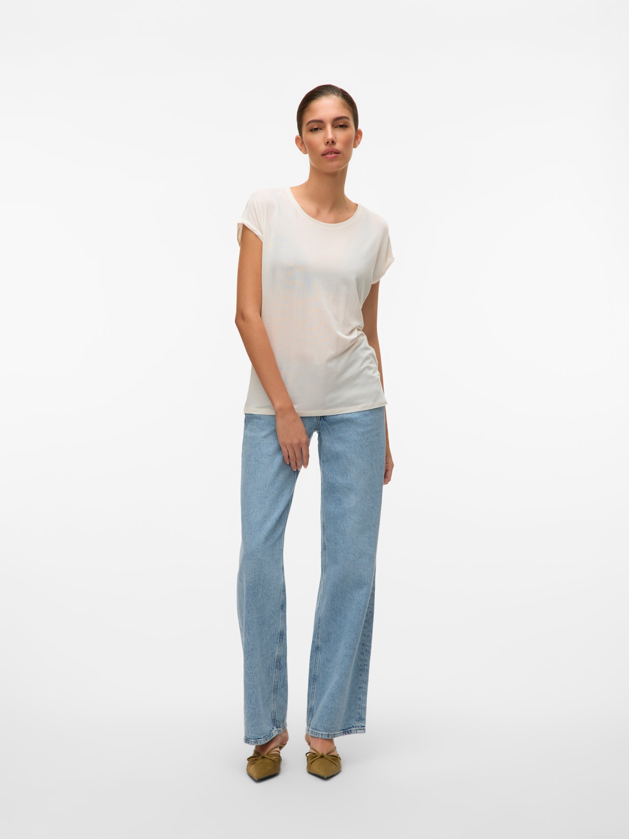 Vero Moda VMAVA T-Shirt -Snow White - 10284468