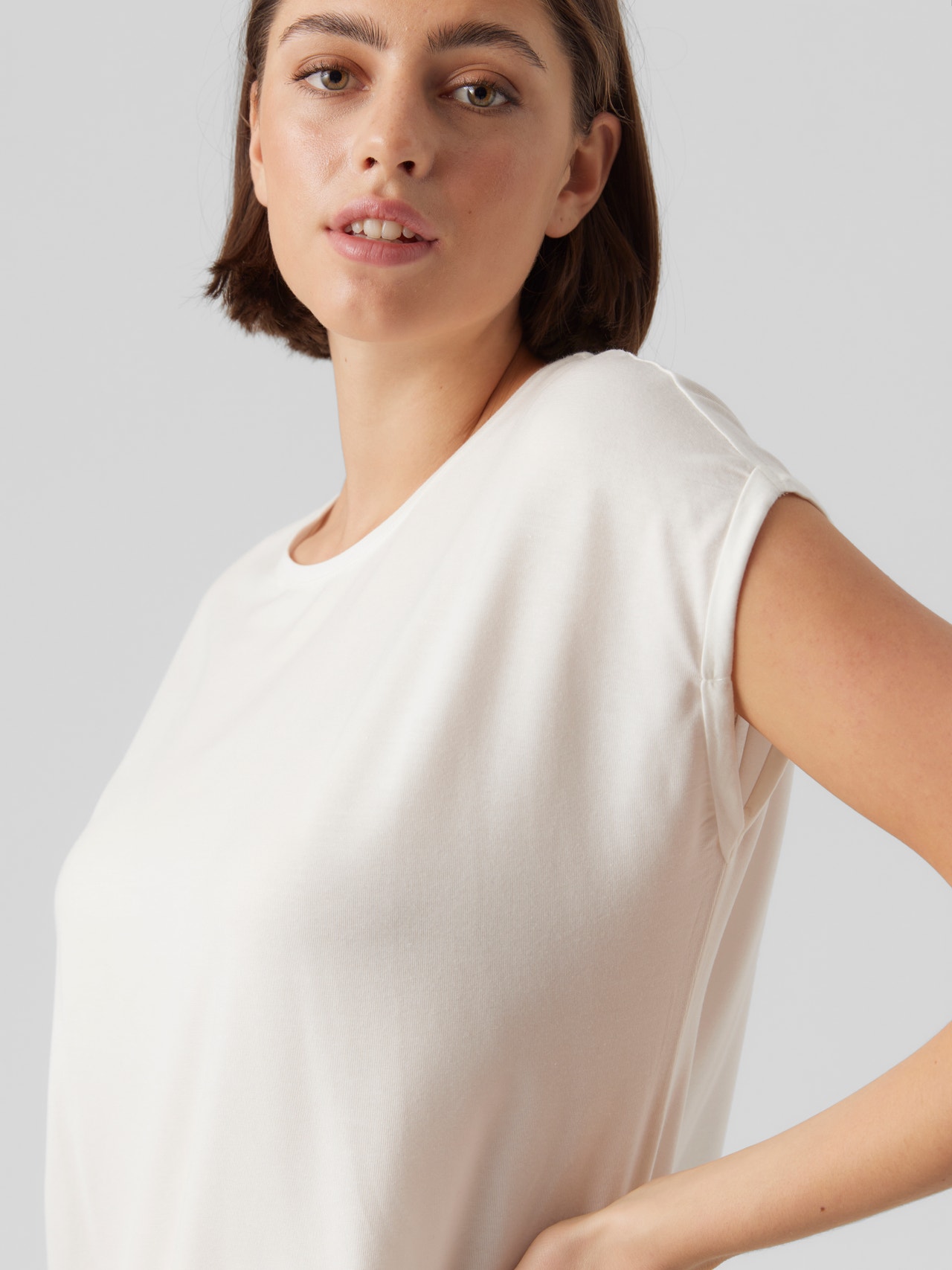 Vero Moda VMAVA T-Shirt -Snow White - 10284468