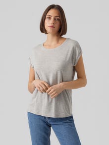 Vero Moda VMAVA Tričko -Light Grey Melange - 10284468