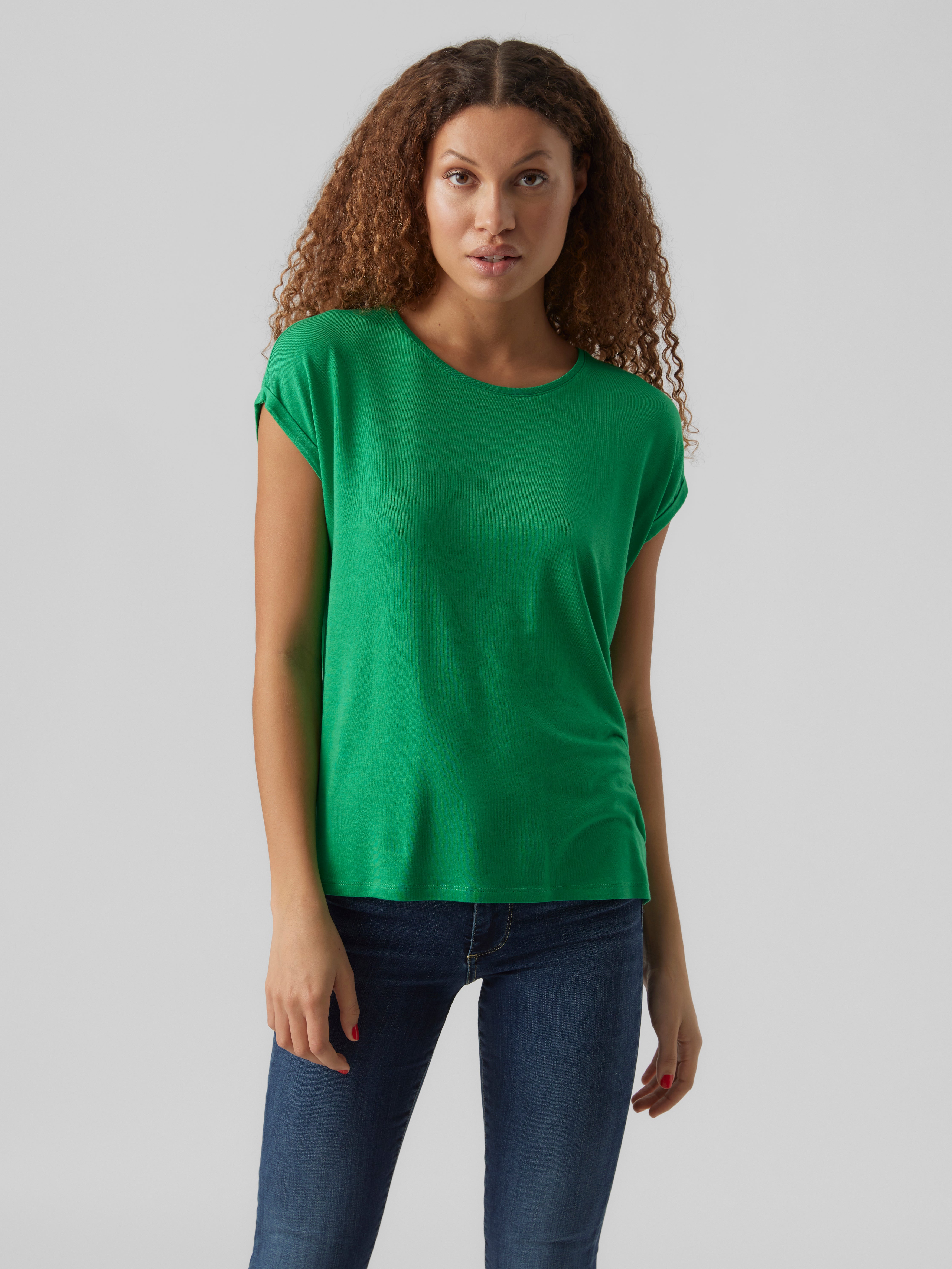 VMAVA T Shirt Medium Green Vero Moda