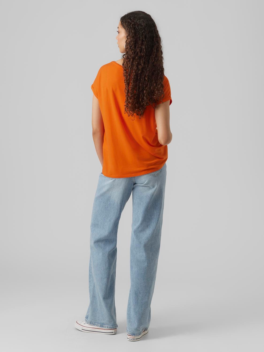 VMAVA T-Shirt | Medium Orange Vero | Moda®