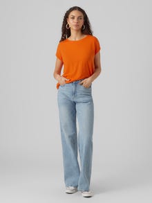 Vero Moda VMAVA T-Shirt -Scarlet Ibis - 10284468