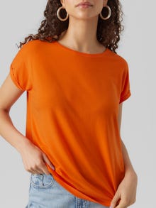 Vero Moda VMAVA T-Shirt -Scarlet Ibis - 10284468