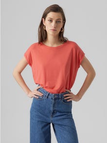 Vero Moda VMAVA T-paidat -Sun Kissed Coral - 10284468