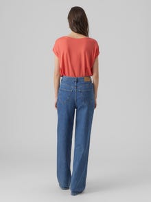 Vero Moda VMAVA T-Shirt -Sun Kissed Coral - 10284468