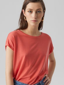 Vero Moda VMAVA T-paidat -Sun Kissed Coral - 10284468
