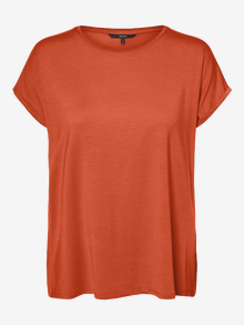 Vero Moda VMAVA T-shirt -Tangerine Tango - 10284468
