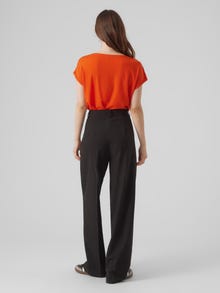 Vero Moda VMAVA T-shirt -Tangerine Tango - 10284468