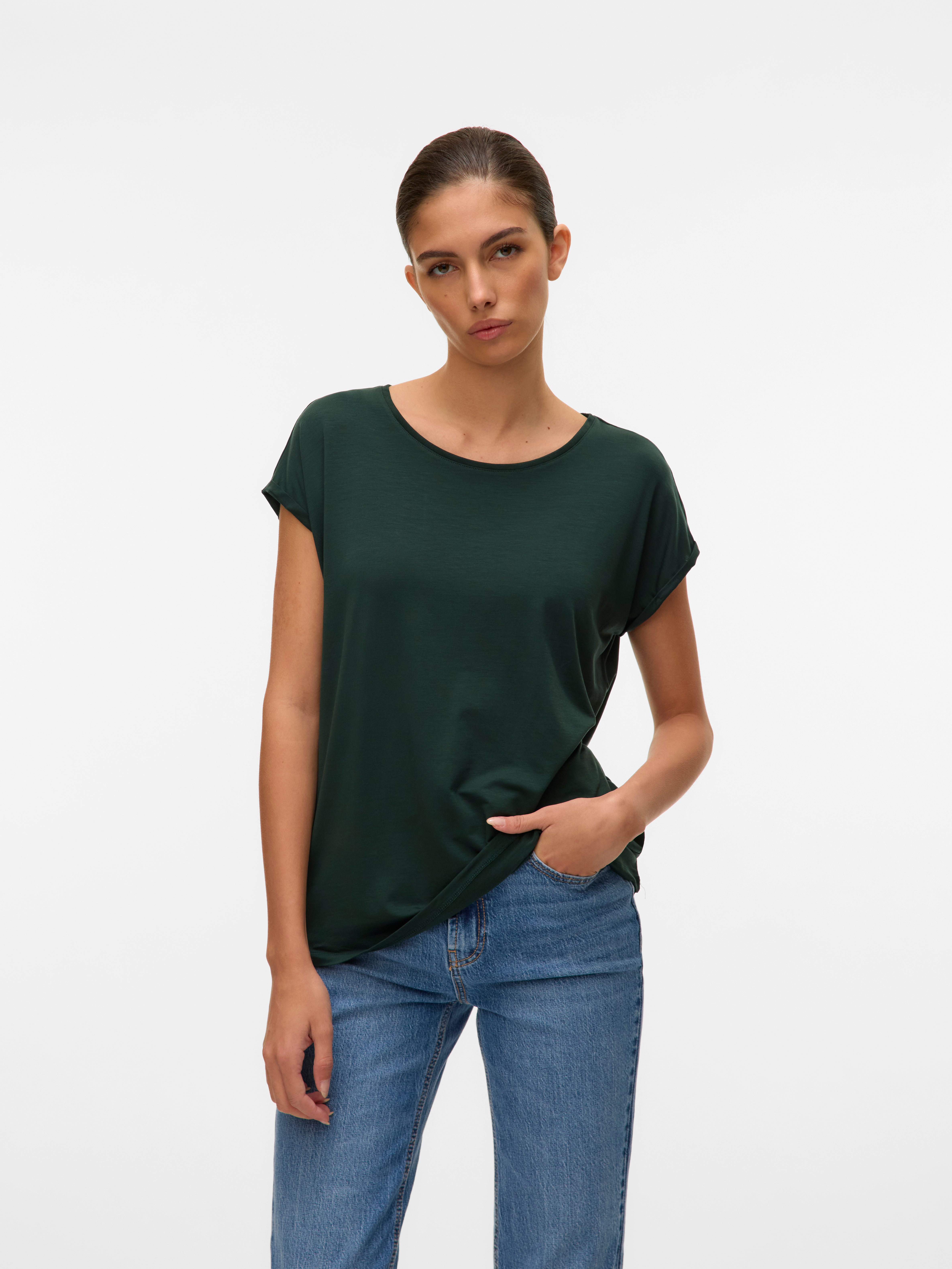 VERO MODA Silje 2/4 O-Neck Oversized Pullover blue T-Shirts e Top T-Shirt Maniche Corte Donna 10320460 VERO MODA Silje 2/4 O-Neck Oversized Pullover blue T-Shirts e Top T-Shirt Maniche Corte Donna 10320460