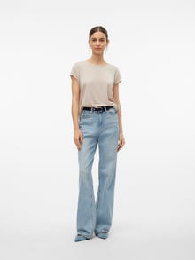 Vero Moda VMAVA T-Shirt -Silver Lining - 10284468