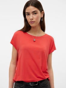 Vero Moda VMAVA T-skjorte -Cayenne - 10284468