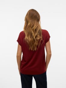 Vero Moda VMAVA T-Shirt -Fired Brick - 10284468