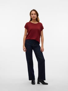 Vero Moda VMAVA T-Shirt -Fired Brick - 10284468