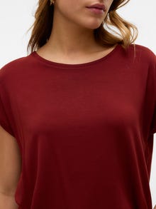 Vero Moda VMAVA T-Shirt -Fired Brick - 10284468