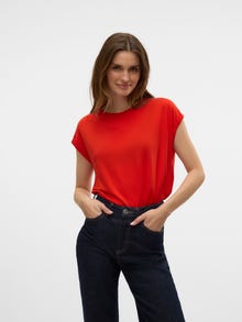 Vero Moda VMAVA T-shirts -Fiery Red - 10284468