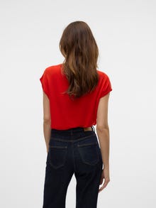 Vero Moda VMAVA T-Shirt -Fiery Red - 10284468