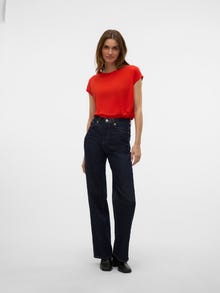 Vero Moda VMAVA T-shirts -Fiery Red - 10284468