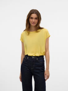 Vero Moda VMAVA T-Shirt -Lemon Drop - 10284468