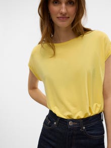 Vero Moda VMAVA T-Shirt -Lemon Drop - 10284468