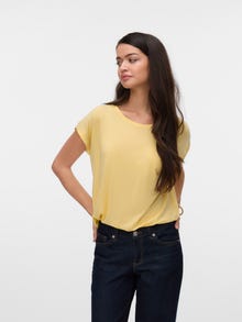 Vero Moda VMAVA T-shirts -Pale Banana - 10284468